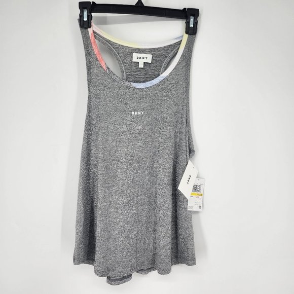 Dkny Other - DKNY Women's Scoop Neck Pullover Lounge Tank Top Heather Multicolor Gray Medium